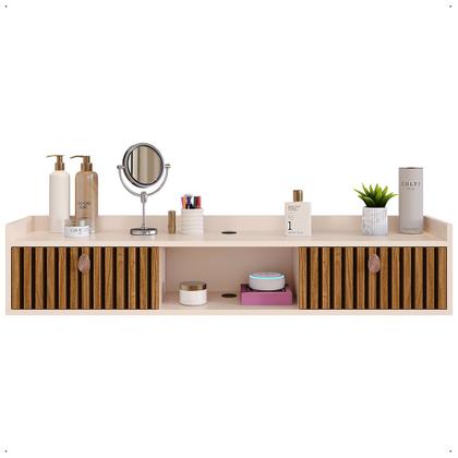 Imagem de Penteadeira Suspensa Camarim Organizadora Maquiagem Joy Life Com 2 portas