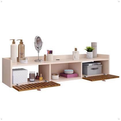 Imagem de Penteadeira Suspensa Camarim Organizadora Maquiagem Joy Life Com 2 portas