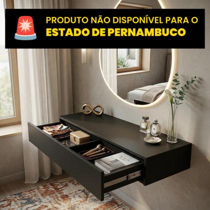 Imagem de Penteadeira Suspensa com Gaveta Organizador Maquiagem Camarim Quarto