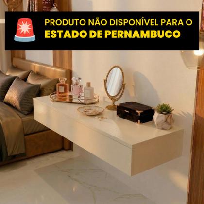 Imagem de Penteadeira Suspensa com Gaveta Organizador Maquiagem Camarim Quarto