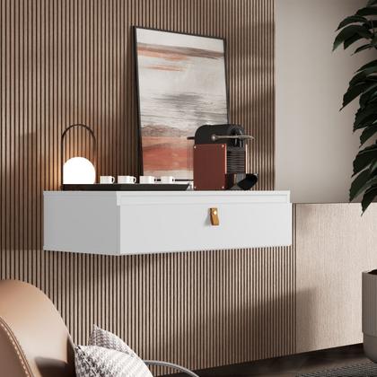 Imagem de Penteadeira Suspensa Mesa Camarim Escrivaninha Multiuso 1 Gaveta