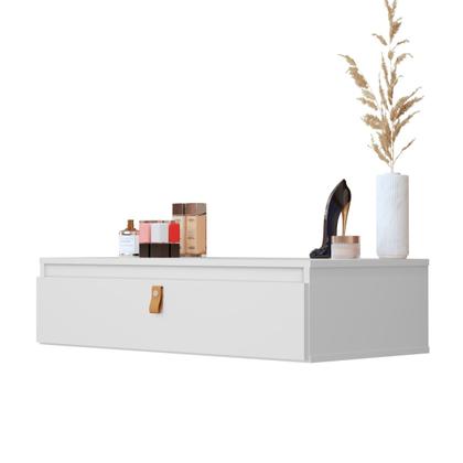 Imagem de Penteadeira Suspensa Mesa Camarim Escrivaninha Multiuso 1 Gaveta