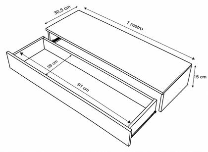 Imagem de Penteadeira Suspensa Mesa Camarim Escrivaninha Multiuso com Gaveta 100cm Cor:Rosa