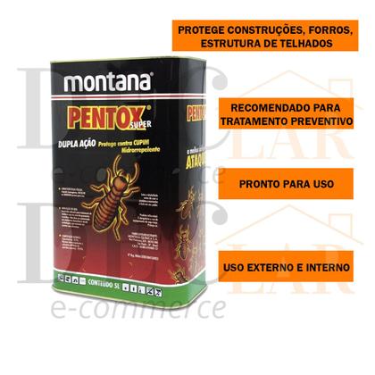 Imagem de Pentox Super Incolor Dupla Ação Imunizante Para Madeiras - 5L - Montana