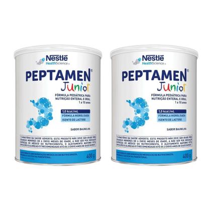 Imagem de Peptamen Jr - Fórmula Infantil Em Pó Lata 400g - Kit com 2 Latas - Original