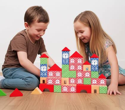 Imagem de Pequeno Engenheiro 50 Pcs Blocos Monta Monta Infantil