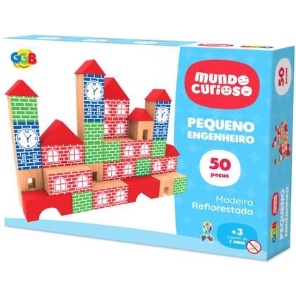 Imagem de Pequeno Engenheiro 50 Pcs Blocos Monta Monta Infantil