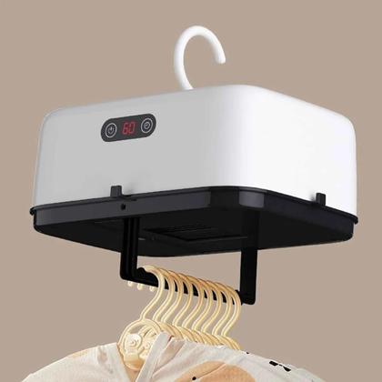 Imagem de Pequeno secador de roupas portátil máquina com função temporizador doméstico pequeno secador de roupas 220v