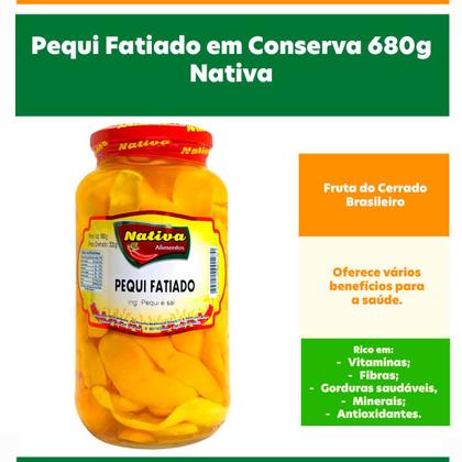 Imagem de Pequi Fatiado em Conserva 680g Nativa - O Sabor do Cerrado