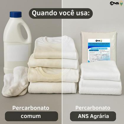 Imagem de Percarbonato de sódio 2kg Limpeza de Roupas e superfícies