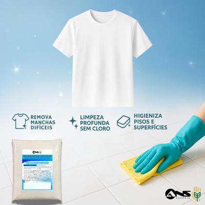 Imagem de Percarbonato de sódio 2kg Limpeza de Roupas e superfícies