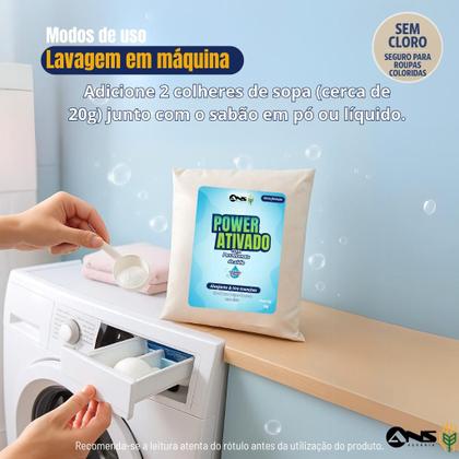 Imagem de Percarbonato de Sódio Power Tira Manchas Potente com Oxigênio Ativado 1kg