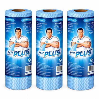 Imagem de Perfex Pano Descartavel Multiuso Azul 28x25m Limpa Casa Azul