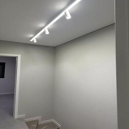 Imagem de Perfil LED Pontual com Spots Luminária 1 metro Branco 3 Spot