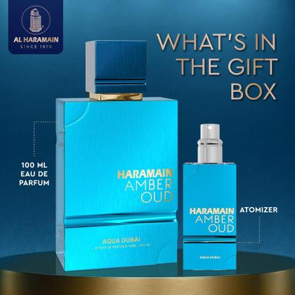 Perfume Al Haramain Amber Oud Aqua Dubai 100 ml Masculino