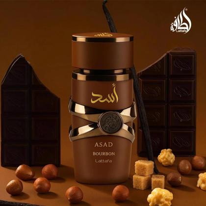 Imagem de Perfume Árabe Assad Bourbon Lattafa Masculino Eau de Parfum 100ml Original Importado
