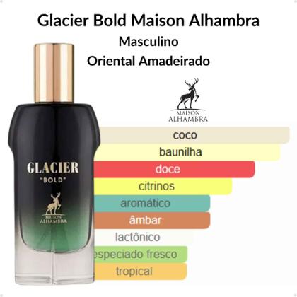 Perfume Arabe Glacier Bold Maison Alhambra EDP 100ml Masculino