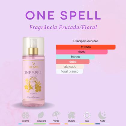 Imagem de Perfume Body Splash Desodorante Colônia 200 Ml One Spell Secrets Vilamu - Angel One Perfume Eau Marc