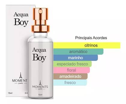 Imagem de Perfume de Bolso Masculino Acqua Boy 15ml - Moments Paris