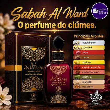 Imagem de Perfume Feminino Árabe Sabah Al Ward Al Wataniah 100ml  Importado de Dubai nos Emirados Árabes Unidos