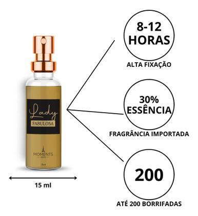 Imagem de Perfume Feminino Lady Fabulosa Parfum 15ml - Moments Paris