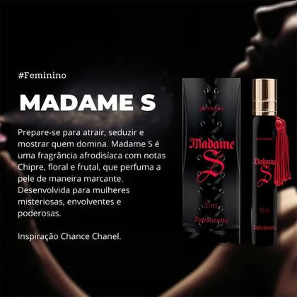 Imagem de Perfume Feminino Madame S 30ml Deo Colônia Sedutora com Fragrância de Sedução Atração e Confiança