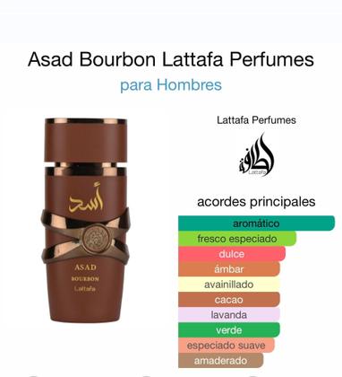 Imagem de Perfume Lattafa Asad Bourbon Eau de Parfum Masculino 100ML