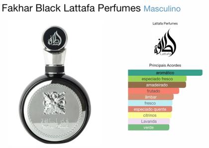 Imagem de Perfume Lattafa Fakhar Man Black Eau De Parfum 100 Ml Edp Masculino Arabe Original Lacrado Importado
