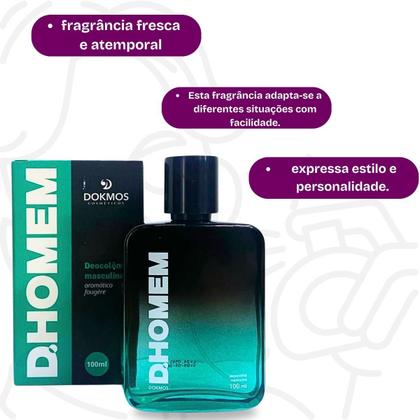 Imagem de Perfume Masculino D.Homem Frescor Elegância Dokmos 100ml