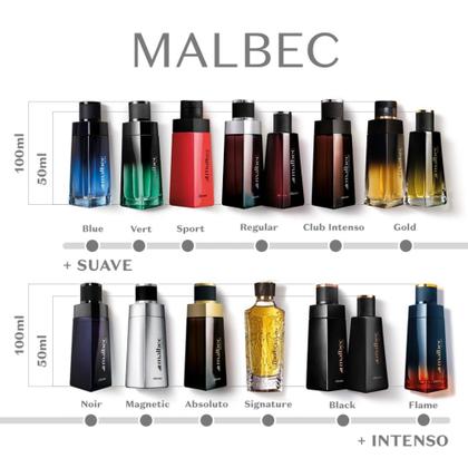 Imagem de Perfume Masculino Desodorante Colônia 100ML Malbec Bleu - Perfumaria