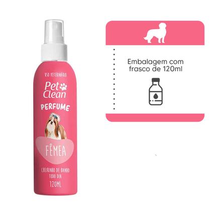 Imagem de Perfume para Cães e Gatos Pet Clean Fêmeas 120ml