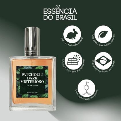 Imagem de Perfume Patchouli Dark Misterioso Homem 50Ml + Roll On 10Ml