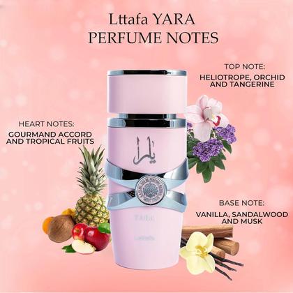 Imagem de Perfume Yara Pink Eau De Parfum 100mL para mulheres de longa duração