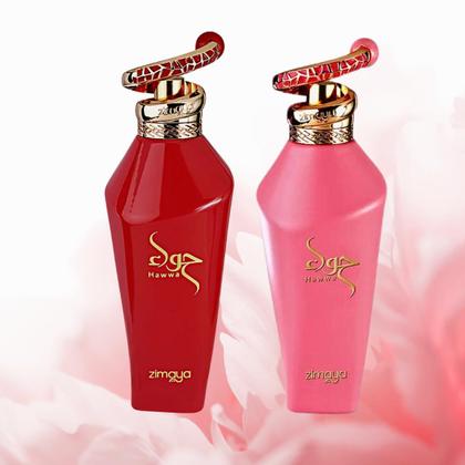 Perfume ZIMAYA Hawwa Red & Hawwa Pink EDP 100ml para mulheres