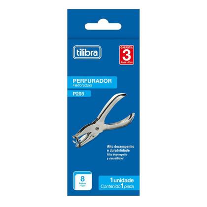 Imagem de Perfurador 1 Furo Para 8 Folhas Tilibra