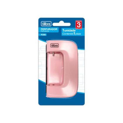 Imagem de Perfurador 2 Furos Tilibra 10 Folhas P200 Rosa