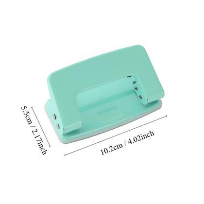 Imagem de Perfurador De Papel Com Furo Duplo Metal Tons Pastéis