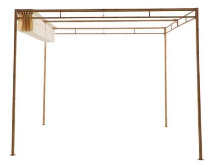 Imagem de Pergolado De Aço Bamboo 230x289x275cm Cobertura Retrátil