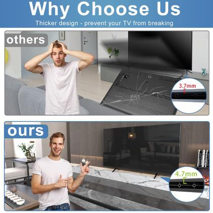 Imagem de Pernas de base de suporte de TV para TV TCL Smart Roku com parafusos de 28 a 65 polegadas