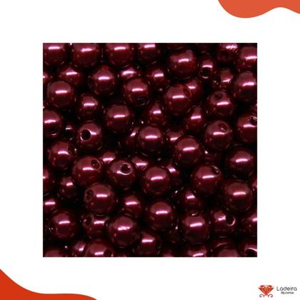 Imagem de Perola Inteira Com Furo 10mm Em Abs Com 500Gr