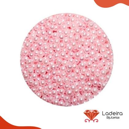 Imagem de Perola Inteira Com Furo 10mm Em Abs Com 500Gr