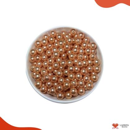 Imagem de Perola Inteira Com Furo 10mm Em Abs Com 500Gr