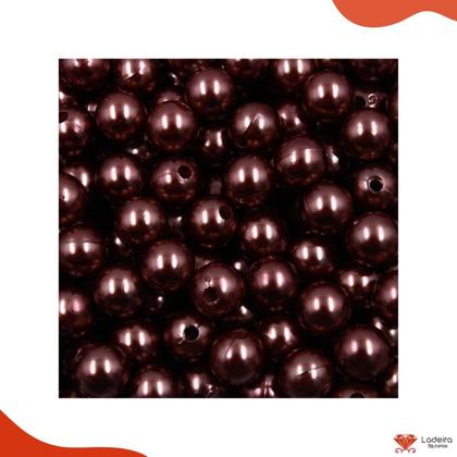 Imagem de Perola Inteira Com Furo 10mm Em Abs Com 500Gr