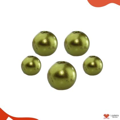 Imagem de Perola Inteira Com Furo 10mm Em Abs Com 500Gr