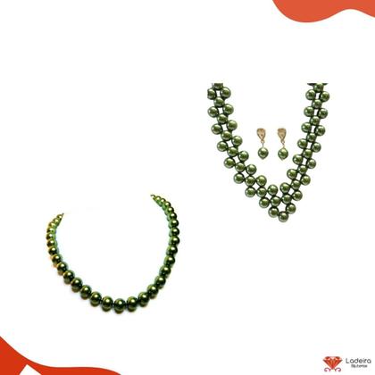 Imagem de Perola Inteira Com Furo 10mm Em Abs Com 500Gr