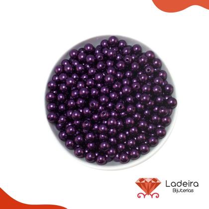 Imagem de Perola Inteira Com Furo 10mm Em Abs Com 500Gr