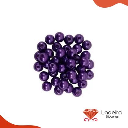 Imagem de Perola Inteira Com Furo 10mm Em Abs Com 500Gr