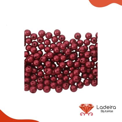Imagem de Perola Inteira Com Furo 10mm Em Abs Com 500Gr