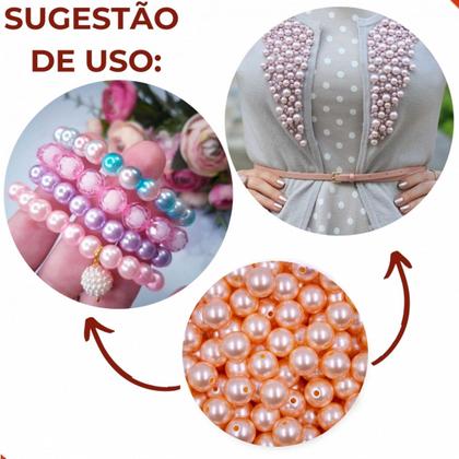 Imagem de Perola inteira com furo 12mm em abs com 50g