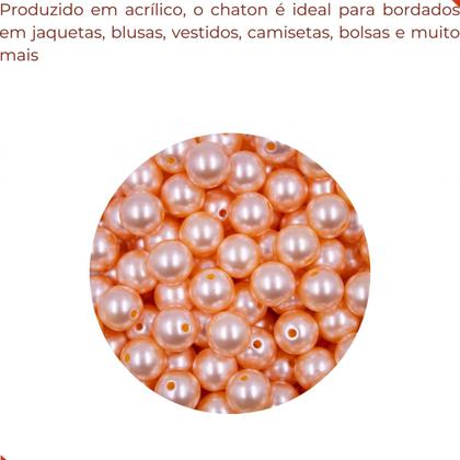 Imagem de Perola inteira com furo 12mm em abs com 50g